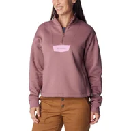 Odzież trekkingowa damska - Bluza damska Columbia Lodge Quarter Zip - miniaturka - grafika 1