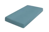 Prześcieradła - Prześcieradło 90x200 muślinowe ciemnozielone z gumką Matex - miniaturka - grafika 1