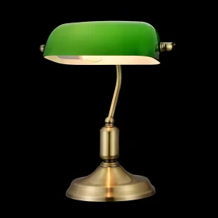 Stylowa lampa biurkowa Kiwi - Maytoni - zielony klosz, złota podstawa - Lampy stojące - miniaturka - grafika 1