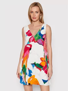 Sukienki - Desigual Sukienka codzienna Kailua 22SWVW45 Kolorowy Regular Fit - grafika 1