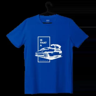 T-shirt koszulka IS THAT A SUPRA JDM niebieska-XL - Odzież do sportów motorowych - miniaturka - grafika 1