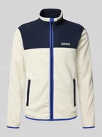 Bluzy męskie - Bluza rozpinana z nadrukiem z logo - miniaturka - grafika 1