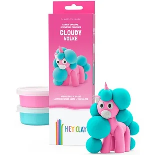 Masa plastyczna HEY CLAY Jednorożce Cloudy HCL30138CEE - Masy plastyczne - miniaturka - grafika 1