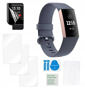 Folia ochronna do FITBIT Charge 3 na ekran hydrożelowa mocna TPU 3 sztuki - Akcesoria do smartwatchy - miniaturka - grafika 1