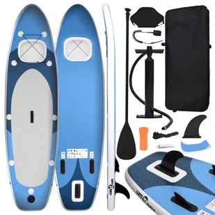 Vidaxl Nadmuchiwana Deska Sup Z Akcesoriami, Błękitna, 330X76X10 Cm - Deski SUP i akcesoria - miniaturka - grafika 1