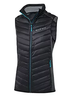 Black Crevice Damska kamizelka hybrydowa, damska kamizelka sportowa w różnych kolorach i rozmiarach, damska kamizelka outdoorowa, izolująca i oddychająca kamizelka damska ze stójką, kamizelka bez - Kamizelki damskie - miniaturka - grafika 1