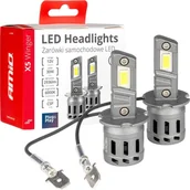 Żarówki samochodowe - AMiO Żarówki samochodowe led seria x5 winger h3 6000k canbus amio-03944 - miniaturka - grafika 1