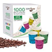 Herbata - COFFISANO 1000 papierowych kubków do kawy 75 ml jednorazowe, kolorowe, różne, biodegradowalne kompozytowe, małe kubki jednorazowe i wyrzucane do napojów herbata ekspresowa - miniaturka - grafika 1