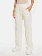 Spodnie sportowe damskie - Guess Spodnie materiałowe Krissy V4BB05 KCHS2 Biały Relaxed Fit - miniaturka - grafika 1