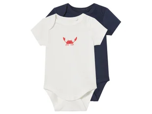 Lupilu Body niemowlęce 2 sztuki Biały/granatowy 50/56 - Body dla niemowląt Lupilu Body niemowlęce 2 sztuki Biały/granatowy 50/56 - Body dla niemowląt - miniaturka - grafika 1