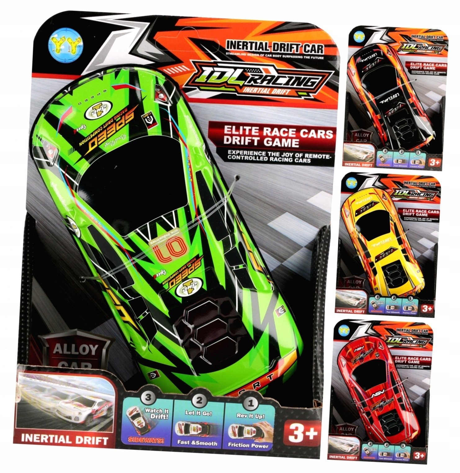 Mega Creative Auto Wyścig Met Drift P/B 15X20X6 MIX4 MC96/192