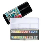 Farby i media malarskie - Farby Akwarelowe 24 kol RENESANS metal - miniaturka - grafika 1