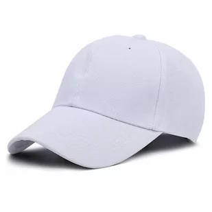 Clotth Czapka z daszkiem, włosy damskie, niebieskie, jednokolorowe, jasna płyta, czapka baseballowa, modele męskie, biały, jeden rozmiar - Czapki męskie - miniaturka - grafika 1