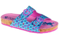 Moda i Uroda OUTLET - Skechers Granola 300013L-TQPK, dla dzieci, klapki, Niebieski - miniaturka - grafika 1
