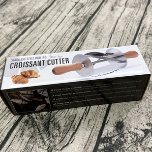 TEMU HANYUE Stalowa Nierdzewna Wałek Do Krojenia Ciasta, Specjalne Narzędzie Do Pieczenia Croissantów - Inne - miniaturka - grafika 1