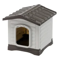 Sprzęt podróżny i transportery dla psów - Ferplast Buda dla psa Dogvilla 50, 43x48x44 cm, szara - miniaturka - grafika 1