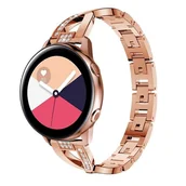 Akcesoria do smartwatchy - Opaska Pasek Bransoleta Diamonds Garmin Garmin Venu 2S / Vivoactive 4S Rose Gold - miniaturka - grafika 1