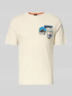 Koszulki męskie - T-shirt z nadrukiem z logo model ‘MONTEPIANA’ - miniaturka - grafika 1