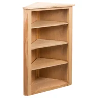 Szafy i regały magazynowe - The Living Store Regał narożny - 59 x 36 x 100 cm - lite drewno dębowe - Regał Narożny - miniaturka - grafika 1