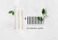 Długopisy - Zestaw trzech długopisów z grawerem + 10 wkładów - miniaturka - grafika 1