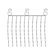 Oświetlenie świąteczne - STAR TRADING Kurtyna świetlna LED Dew Drop, wysokość 100 cm - miniaturka - grafika 1