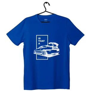 T-shirt koszulka IS THAT A SUPRA JDM niebieska-XXL - Odzież do sportów motorowych - miniaturka - grafika 1