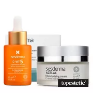 Zestawy kosmetyków damskich - Sesderma C-VIT 5 Liposomal Serum + Azelac ZESTAW Serum do twarzy z witaminą C 30 ml + Krem nawilżający do twarzy 50 ml - miniaturka - grafika 1