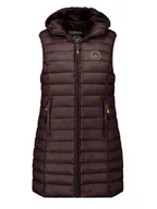 Kamizelki damskie - Geographical Norway Kamizelka pikowana "Vatikamap" w kolorze ciemnobrązowym - miniaturka - grafika 1