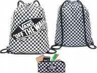Plecaki worki - VANS ZESTAW 2W1 WOREK + PIÓRNIK OLD SKOOL SZACHOWNICA CHECKERBOARD DESKA - miniaturka - grafika 1