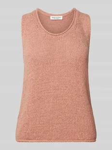 Top z dzianiny o kroju regular fit z mieszanki bawełny - Swetry damskie - miniaturka - grafika 1