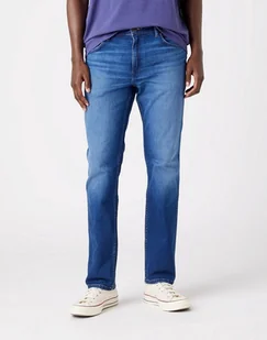 Męskie spodnie jeansowe proste Wrangler GREENSBORO W36 L30 - Spodnie męskie - miniaturka - grafika 1