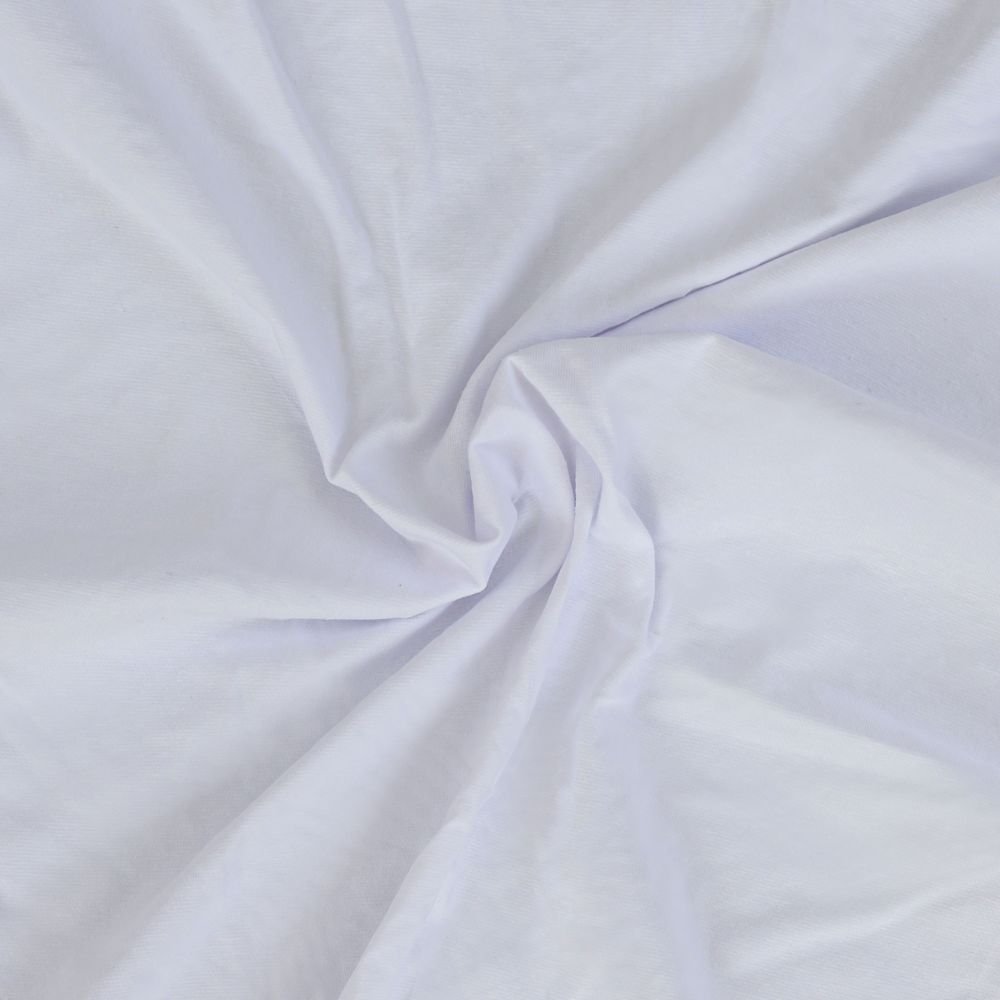 Prześcieradło jersey z lycrą na łóżko pojedyncze 90x200cm białe
