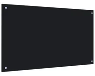 Panele ścienne i boazeria - Szklany czarny panel ścienny do kuchni B5-G09 - miniaturka - grafika 1