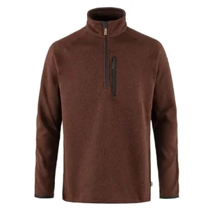Fjallraven 87154-215 Övik Polar Half Zip M długi sweter męski jesienny liść, rozmiar M - Swetry męskie - miniaturka - grafika 1