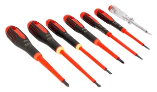 BAHCO Zestaw wkrętaków ERGO™ izolowanych, 7 elementów + tester napięcia PH - Śrubokręty - miniaturka - grafika 1