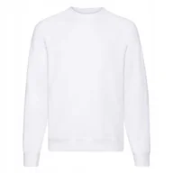 Bluzy męskie - Bluza Męska Raglan Sweat Biały r. 3XL - miniaturka - grafika 1