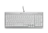Klawiatury - BakkerElkhuizen UltraBoard 960 Standard Compact klawiatura USB QWERTZ Swiss Srebrny, Biały BNEU960SCCH BNEU960SCCH - miniaturka - grafika 1