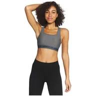 Bielizna sportowa damska - Stanik sportowy Under Armour Crossback Mid Heather Bra - miniaturka - grafika 1