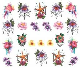 Naklejki Wodne Do Paznokci Letnie Wzory Bn 1187 - Ozdoby do paznokci - miniaturka - grafika 2