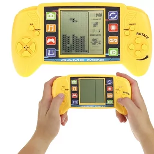 Nobo Kids, Gra Elektroniczna Zręcznościowa Konsola Żółta - Zabawki interaktywne dla dzieci - miniaturka - grafika 1