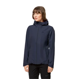 Damska kurtka przeciwdeszczowa Jack Wolfskin BESLER 2L JKT W night blue - XS - Kurtki damskie - miniaturka - grafika 1
