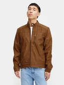 Kurtki męskie - Blend Kurtka z imitacji skóry 20716626 Brązowy Regular Fit - miniaturka - grafika 1