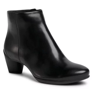 Botki damskie - Ecco Botki Sculptured 45 23048301001 Black - grafika 1