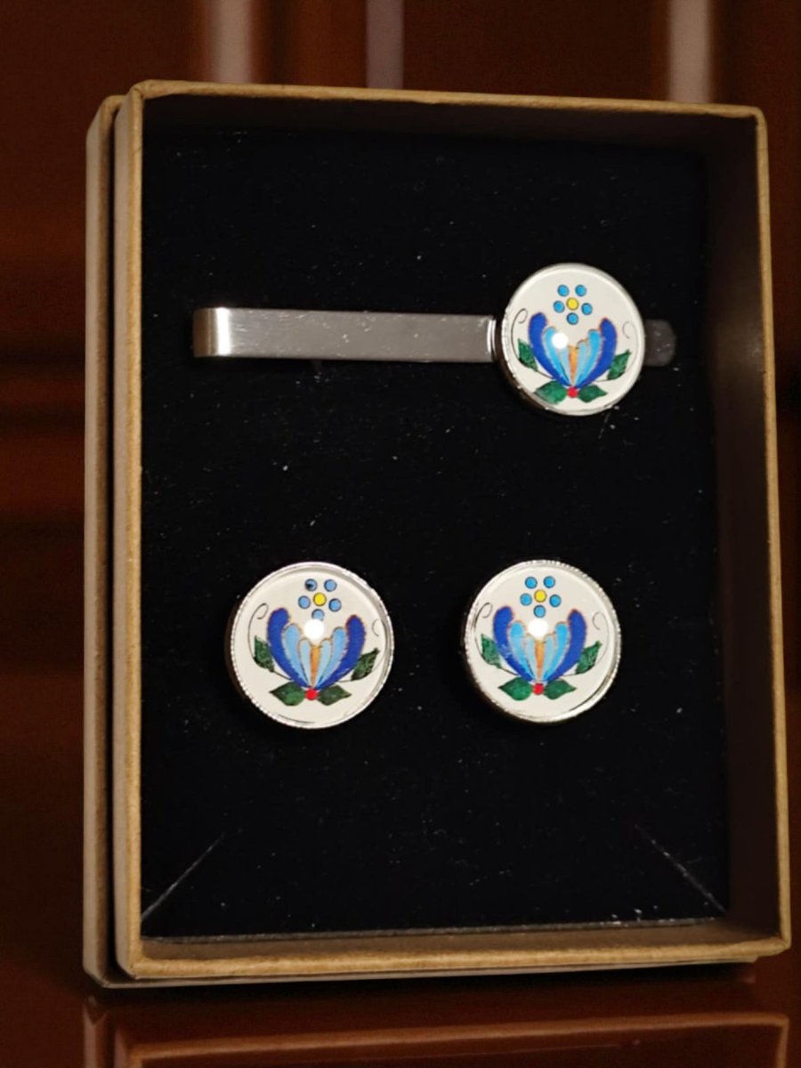 Kaszubski zestaw biżuterii dla Panów