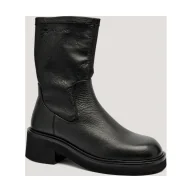 Botki damskie - Tommy Jeans Skórzane botki - miniaturka - grafika 1