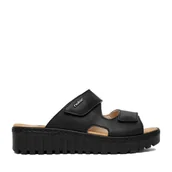 Klapki i japonki damskie - Klapki Rieker CEO-V1392-00 Czarny - miniaturka - grafika 1