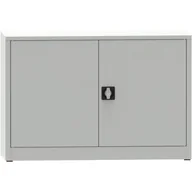 Pozostałe wyposażenie warsztatu - Warsztatowa szafa półkowa na narzędzia KOVONA JUMBO, 1 półka, spawana, 1200 x 600 x 800 mm, szara - miniaturka - grafika 1