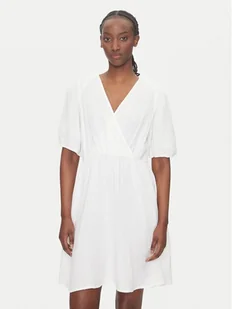 Pieces Sukienka letnia Sastina 17156475 Biały Regular Fit - Sukienki - miniaturka - grafika 1