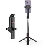 Selfie stick - Selfie Stick Uchwyt Tripod Z Funkcją Statywu I Pilotem Kompatybilny Z Magsafe Czarny - miniaturka - grafika 1