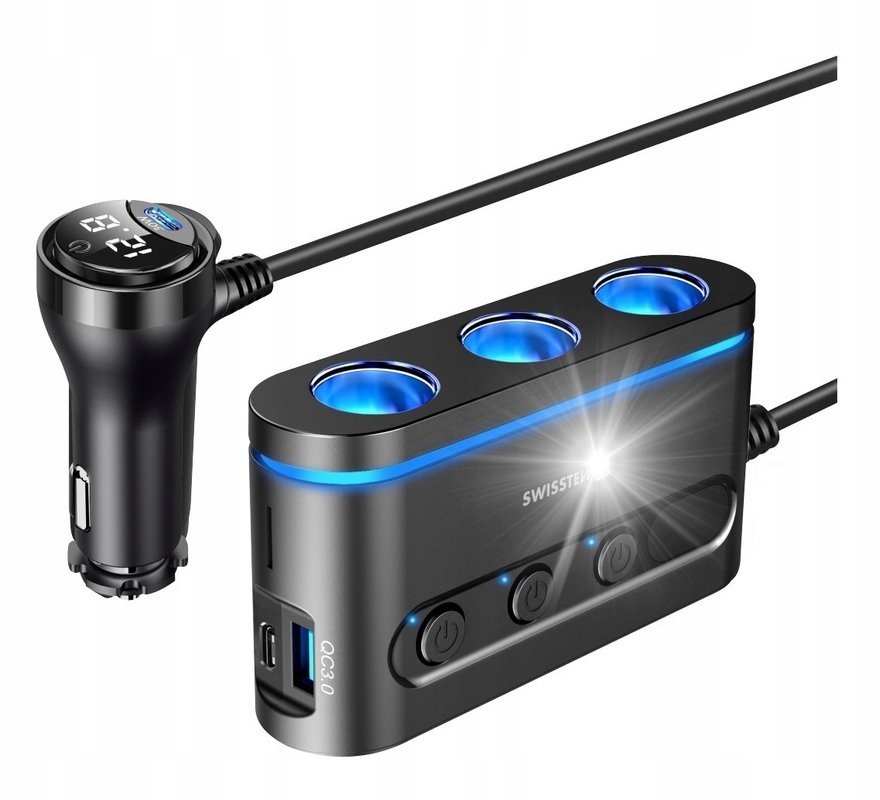 SWISSTEN ŁADOWARKA SAMOCHODOWA USB-C USB ADAPTER